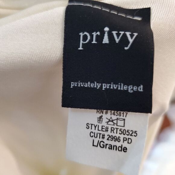 White V-Neck Bodysuit with a Beautiful Back Neckline Women's Top Blouse By Privy - Picture 5 of 6